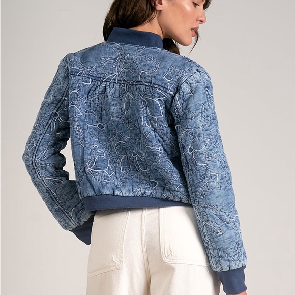 Elan JKQ8108 quilted bomber jacket - Picture 5 of 12